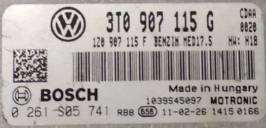 0261S05741 3T0907115G 1037522314 MED17.5 SKODA SUPERB 1.8TFSI PCM FLASH.rar