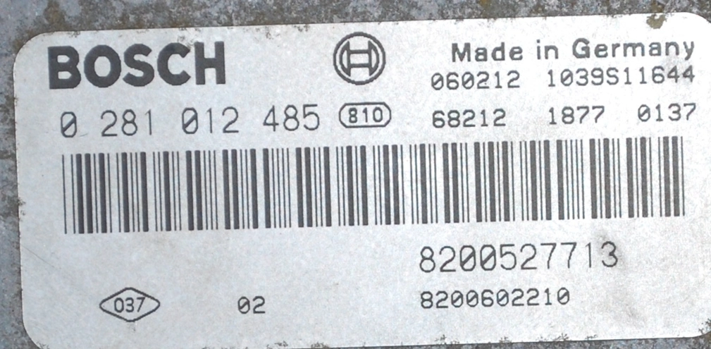 0281012485 8200527713 1037378650 EDC16C3 Renault Velsatis 2.2DCI BDM FULL.rar