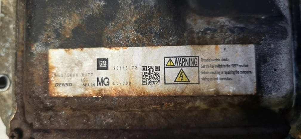 MB275800-8177 98113172 AU16NCLZQ80A DENSO OPEL ZAFIRA 1.7CDTI 2011Y BENCH FLEX FULL.rar