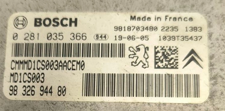 0281035366 9832694480 10SW041331 10SW078737 MD1CS003 Citroen C5 Aircross 1.5HDI ATgearbox BENCH FULL.rar