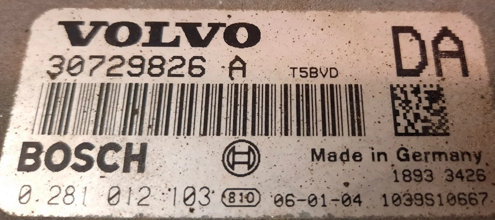 0281012103 30729826A 1037400251 EDC16C31 Volvo XC70 2.4D 2006 ATgearbox FLEX BENCH FULL.rar