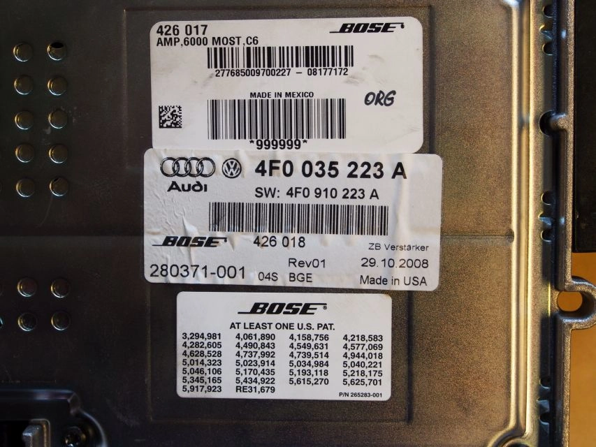 4F0035223A 4F0910223A AMPLIFIER BOSE Audi ST10F269 25C256 FULL.rar