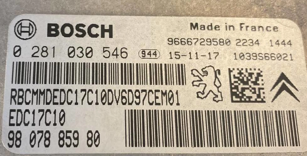 0281030546 9807885980 9666729580 1037537110 EDC17C10 Peugeot Partner 1.6HDI FLEX BENCH FULL.rar