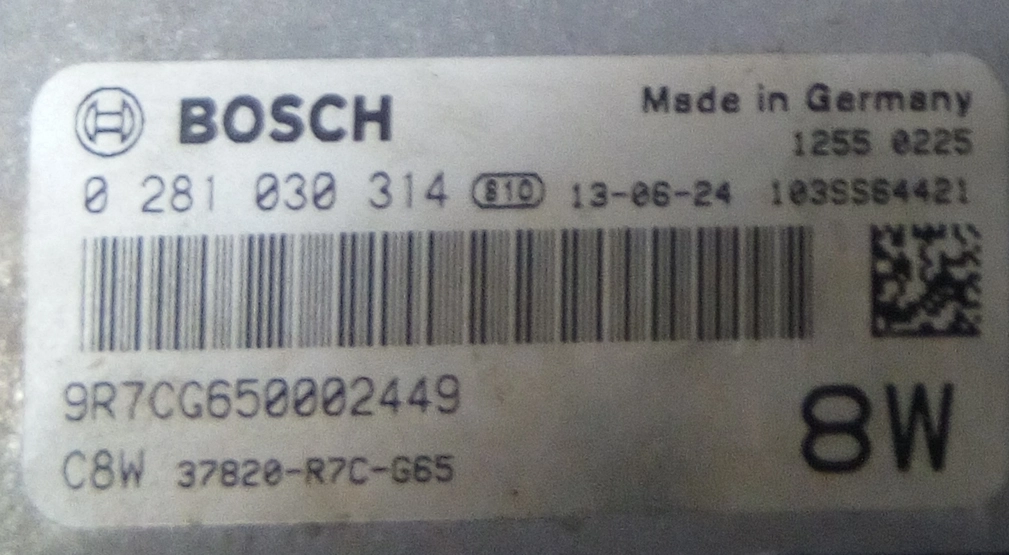0281030314 37820-R7C-G65 1037530393 EDC17CP50 Honda CRV 2.2CDTI 2013 boot FULL.rar