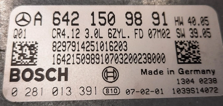 0281013391 A6421509891 CR4.12 HW40.05 SW39.05 1037390845 CR4-642-42P7-211WA4M-140kW-PT2R05-DPF-2207x063bME EDC16CP31 MB W211 140kW ATgearbox ORI+noDPF noEGR FLEX BENCH FULL.rar
