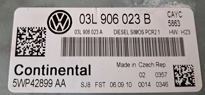 5WP42899AA 03L906023B 03L906023A SM2G0P3000000 PCR2.1 VW Golf 1.6TDI CAYC FLEX FULL.rar