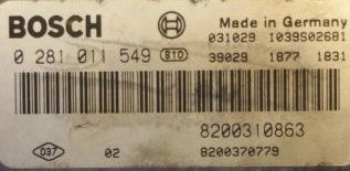 0281011549 8200310863 10373687340 EDC16C3 Renault Megane 1,9D 88kw 2004y BDM FULL.rar