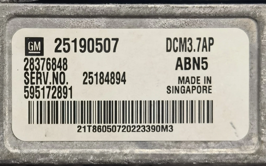 25190507 28376848 25184894 ABN5 DCM3.7AP Opel Antara 2.2D 2013y 120kW MTgearbox IOterminal FULL.rar