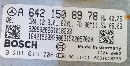 0281013708 A6421508978 CR4.12 HW40.05 SW06.06 1037392696 EDC16CP31 MB CLS 320CDI 165KW ATgearbox CR4-642-42P7-219CA-165kW-PT2R05-DPFxRL-4107x064ME FLEX BENCH FULL.rar