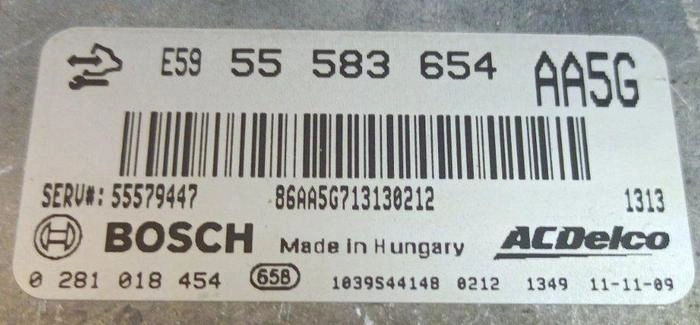 0281018454 55583654 55579447 1037520437 EDC17C59 Opel Astra 1.3CDTI BENCH FULL.rar