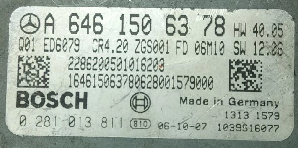 0281013811 A6461506378 CR4.20 HW40.05 SW12.06 1037396548 EDC16CP31 MB Sprinter 2.2CDI BDM FULL.7z