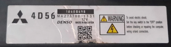 H18JCR59TFG3HFG39101 1860B698 MA275700-1331 4D56 TFG3HFG39101 DENSO MITSUBISH L200 RHF4 2012 MTgearbox FLEX BENCH FULL.rar
