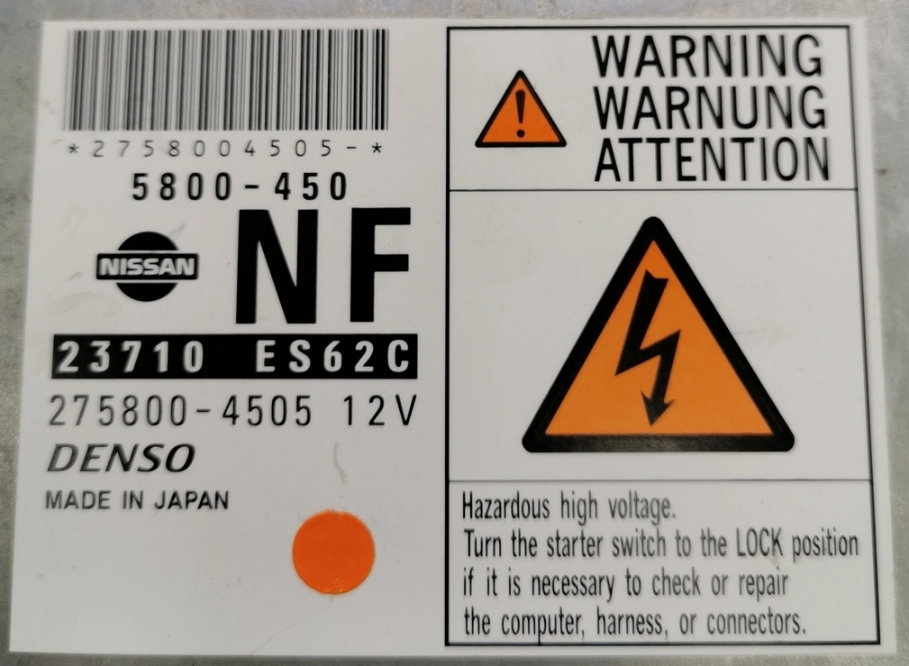 E30FU4D T281ZR77 23710-ES62C 5800-450 275800-4505 23710ES62C DENSO Nissan Xtrail 2.2DCI 100kW MTgearbox FULL.7z