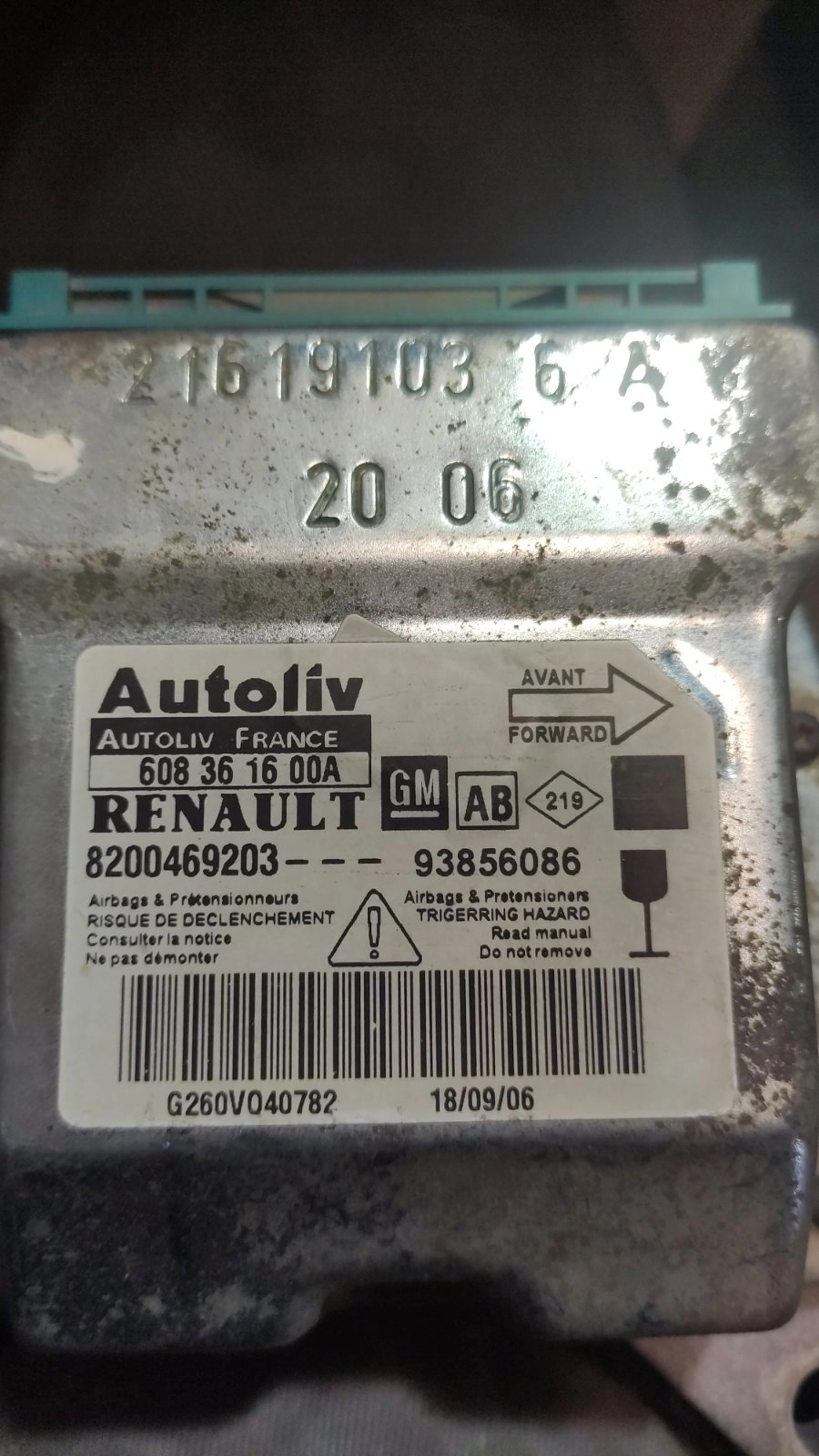8200469203 608361600 RENAULT TRAFIC 2007Y 95160 CRASH+CLEAR SRS.7z