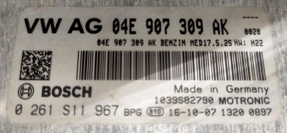 0261S11967 04E907309AK 10SW010817 1037548774 MED17.5.25 VW CADDY 1.4CSI BIFUEL 2014Y DSGgearbox BENCH FULL.rar