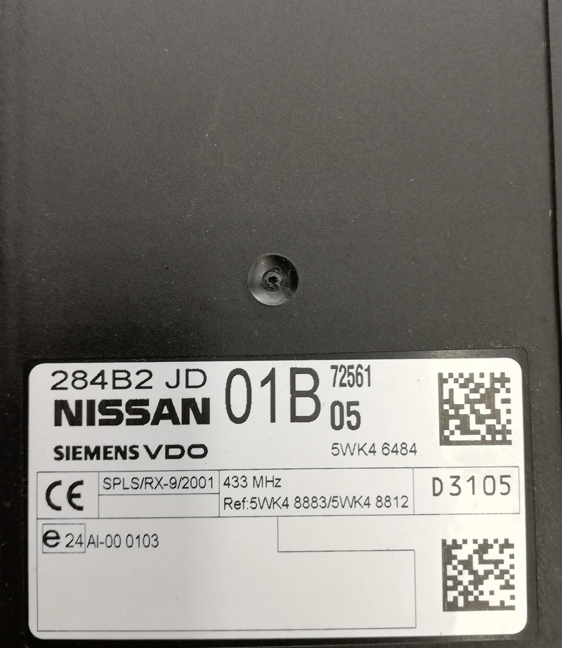 284B2-JD01B 284B2JD01B 5WK46484 BCM Nissan Xtrail 2.0DCI 110KW 2008Y 9S12XDT384 FULL.rar