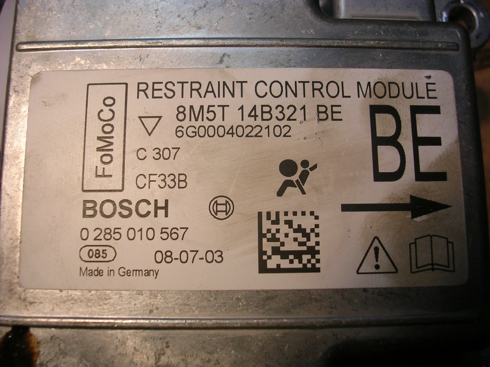 8M5T14B321BE 8M5T-14B321-BE FORD FOCUS3 95160 CRASH+CLEAR SRS.rar