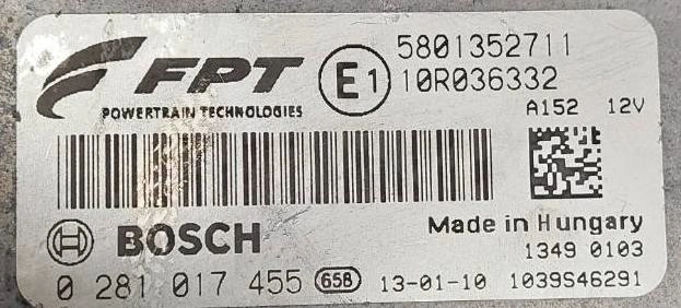 0281017455 5801352711 A093320W5LN00BEI0A880P09 1037513112 EDC17C49 Iveco Daily 2.3D 93kW 2013 MTgearbox BENCH FULL.rar