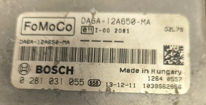0281031055 DA6A-12A650-MA 1037538538 EDC17C10 Ford Fiesta 1.5DCI MTgearbox BENCH FULL.rar