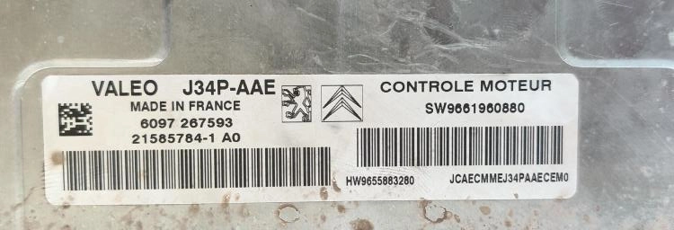 9655883280 9661960880 6097267593 J34P-AAE VALEO PEUGEOT 206 1.4i 2005Y MTgearbox KTAG FULL.rar