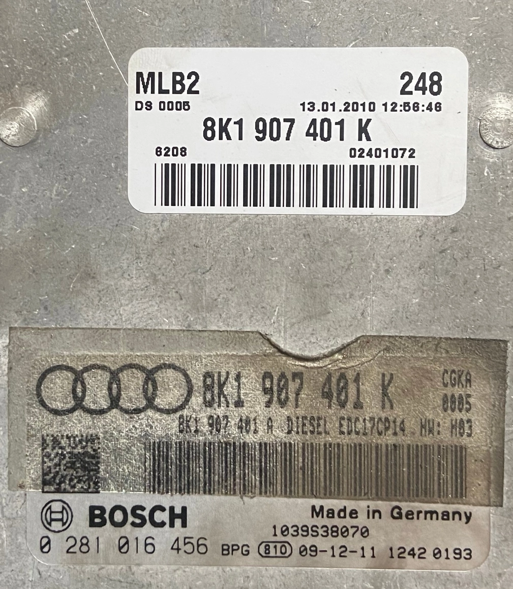 0281016456 8K1907401K 8K1907401A EDC17CP14 Audi A5 2.7TDI 140kW CGKA 2010 MTgearbox BOOT FULL.rar