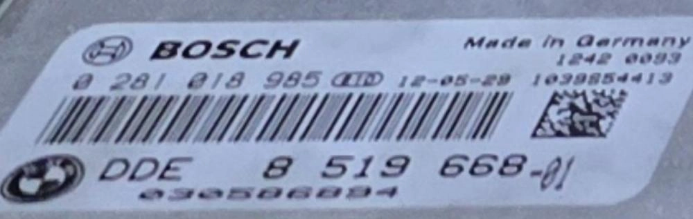 0281018985 8519668 1037522657 EDC17C50 BMW E92 2.0TDI N47D 2012Y ATgearbox BENCH FULL.rar