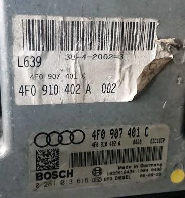 0281013616 4F0907401C 4F0910402A 1037381394 EDC16CP34 Audi A6 Allroad 3.0tdi 2009 ATgearbox BDM FULL.rar