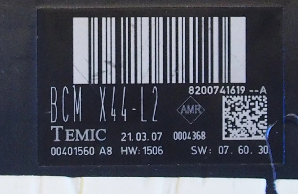8200741619 00401560 A8 BCMX44-L2 Renault Tvingo 9S12DT256 XPROG FULL.rar