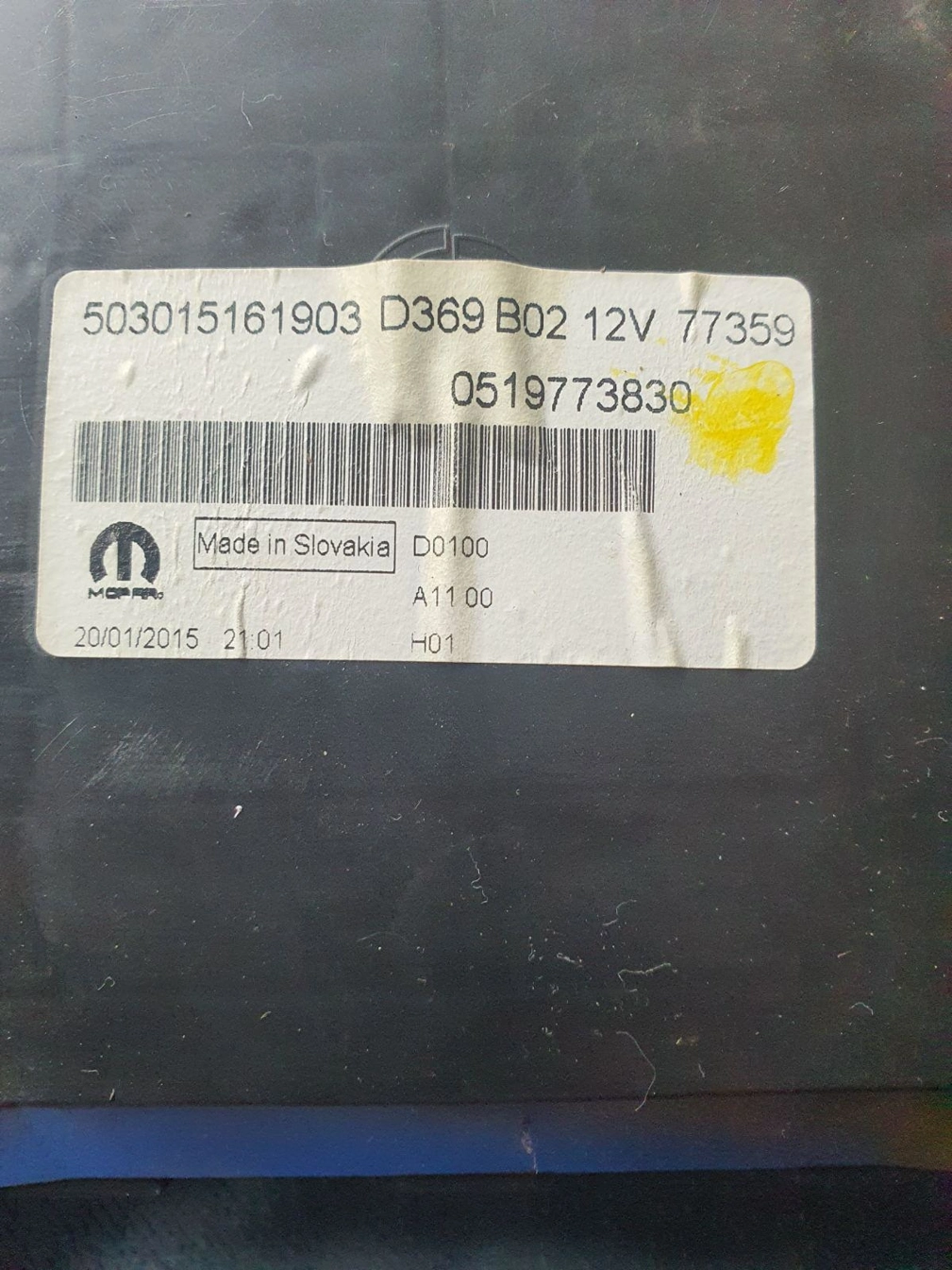 503015161903 D369B02 0519773830 DASH FIAT DOBLO 2015Y 95160 EEP.7z
