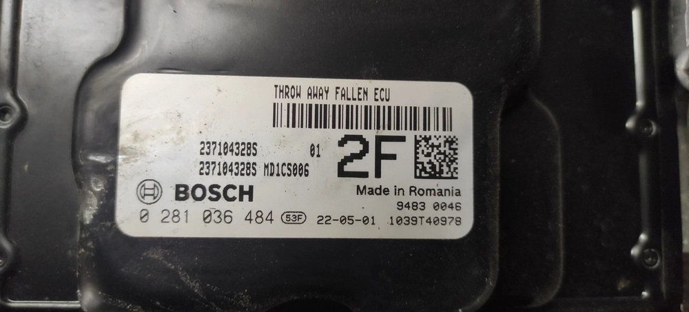 0281036484 237104328S 10SW050497 MD1CS006 RENAULT KADJAR 1.5DCI 2019Y BENCH FULL.rar