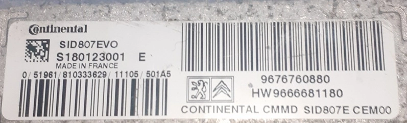 S180123001E 9666681180 9676760880 PR18191000000 SID807EVO Peugeot 308 1.6HDI 9HR MTgearbox DONOR FULL.rar