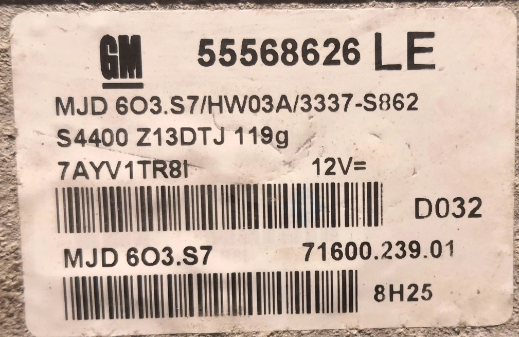 55568626LE MJD6O3.S7 HW03A 3337-S862 3337S862 Opel Corsa 1.3MJD Z13DTJ BDM FULL.rar