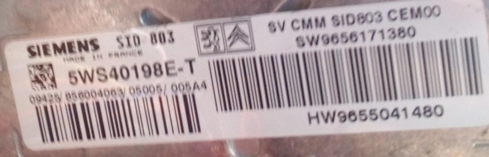 5WS40198E-T 9655041480 9656171380 PO000AA000000 SID803 Citroen C5 2.0hdi 100kw FULL.rar