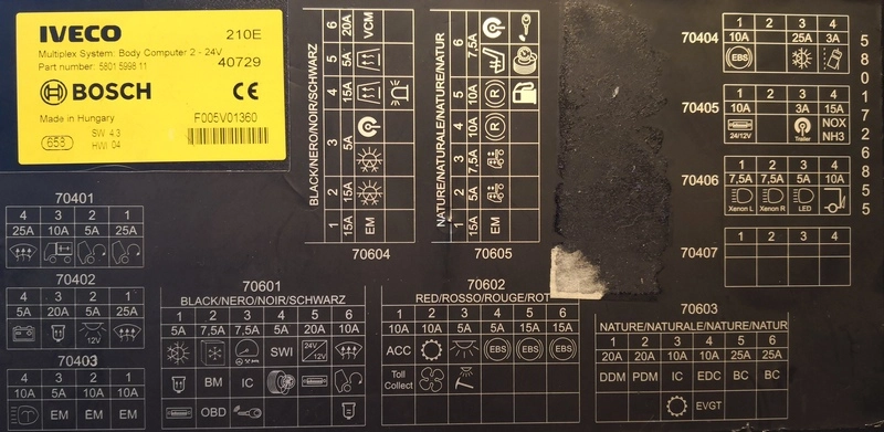 5801599811 40729 SW43 HW04 BCM IVECO IL15Y FULL.rar