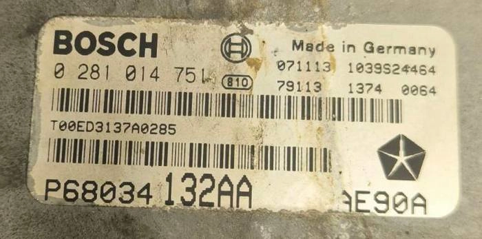 0281014751 P68034132AA 1037389551 1037376659 EDC16CP31 Jeep Wrangler 2.8CRD 2008 ATgearbox BENCH FULL.rar