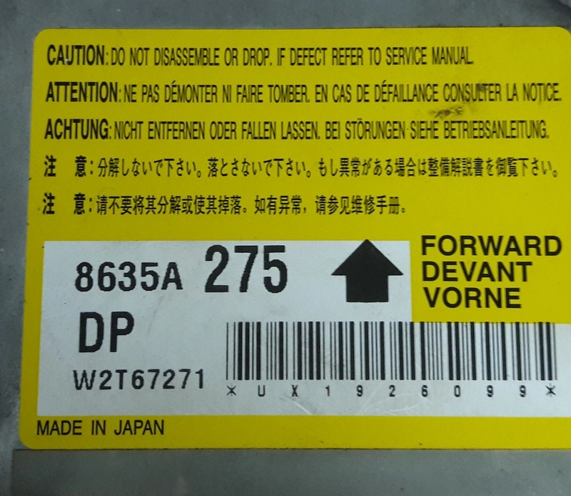 8635A275 MITSUBISHI LANCER 93C56 CRASH+CLEAR SRS.rar