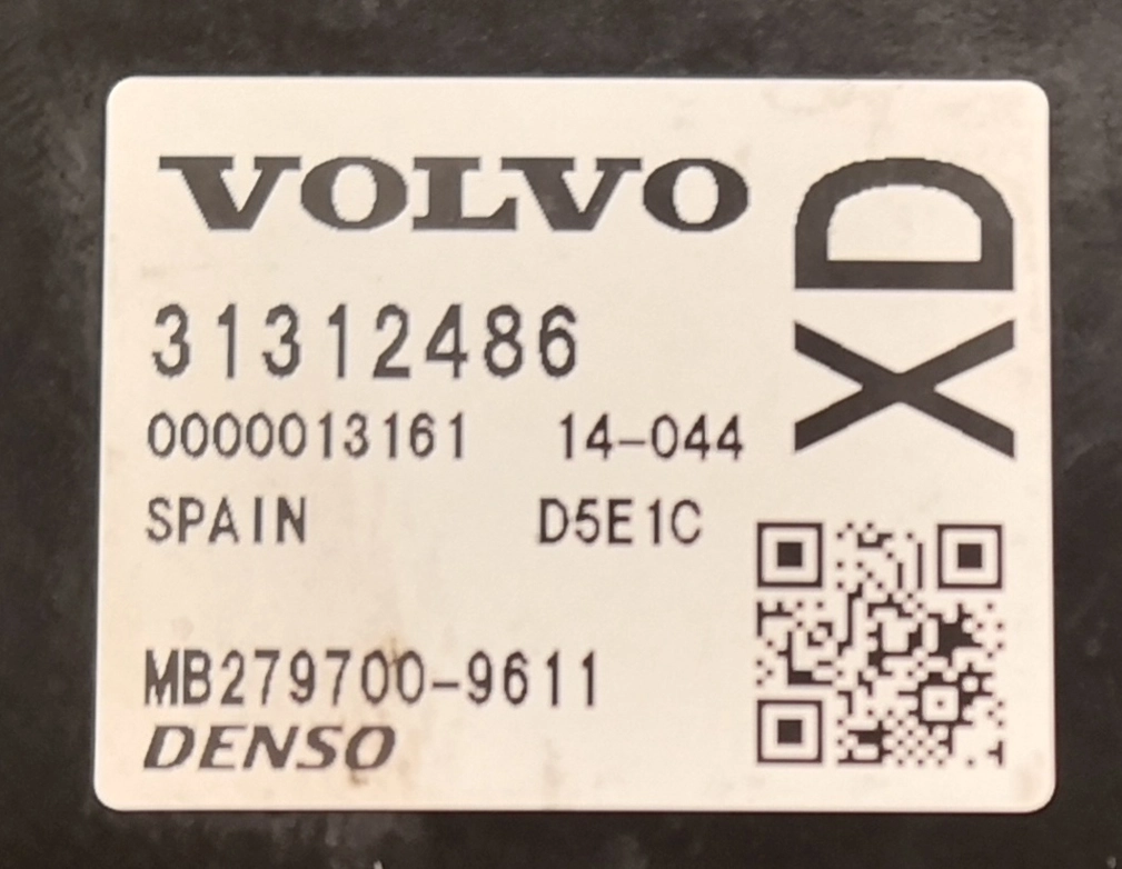 31312486 MB279700-9611 DENSO Volvo XC60 2014y 2.0D 133kW ATgearbox FLEX BENCH 2 FULL.rar