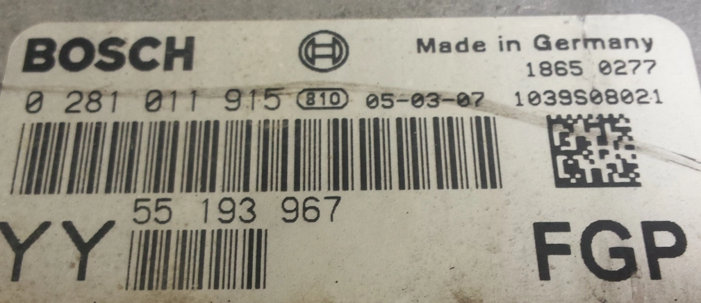 0281011915 55193967 1037372742 EDC16C9 Opel Vectra 1.9CDTi 19dth MTgearbox BDM FULL.rar