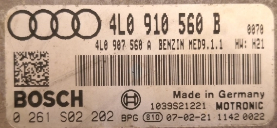0261S02202 4L0910560B 4L0907560A MED9.1.1 Audi Q7 4,2TFSI 257kw ATgearbox 2006y BDM FULL.rar
