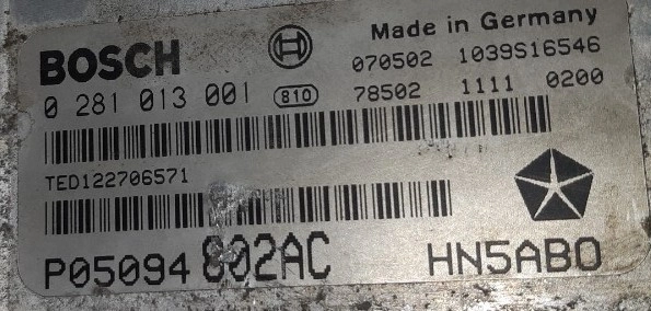 0281013001 P05094802AC 1037381516 EDC15C2 Chrysler Grand Voager 2.5CRD 2007 ORI+noEGR FLASH.rar