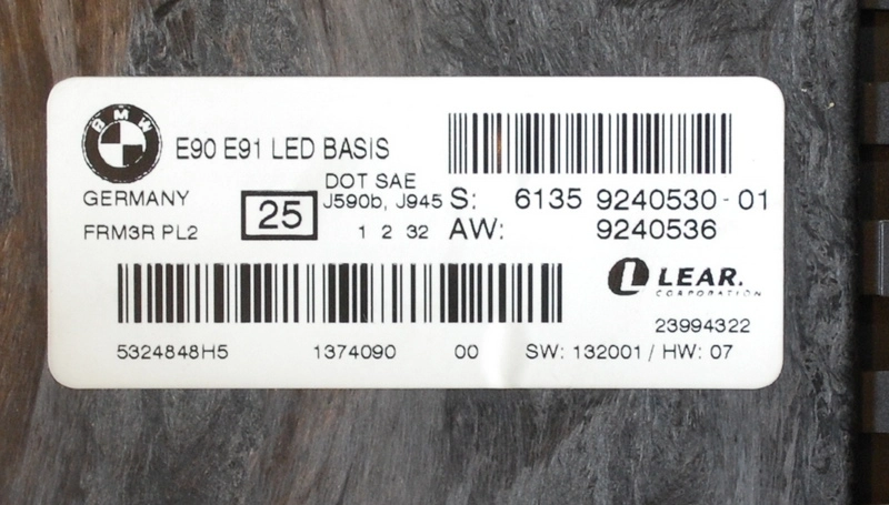 6135-9240530-01 FRM3 LED BASIS BMW E90 9S12XEQ384 FULL.rar