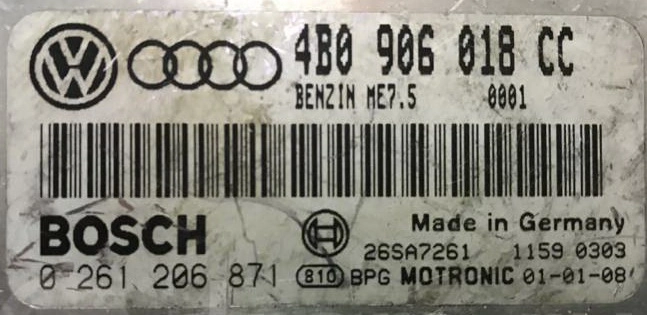 0261206871 4B0906018CC 1037354009 ME7.5 VW PASSAT B5 1.8T AWT MTgearbox BDM FULL.rar