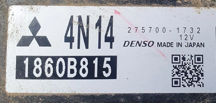 H18945W TMK0HMK04702 1860B815 275700-1732 4N14 DENSO Mitcubishy Outlander 2.2D 2012 FLEX BENCH FULL.rar