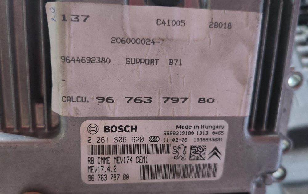 0261S06620 9676379780 1037522021 MEV17.4.2 Citroen C4 1.4VTi ORI+IMMOOFF BENCH FULL.rar
