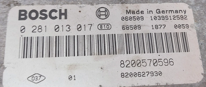 0281013017 8200570596 1037395763 EDC16C36 Renault Espace 4 2.0DCI G9T ATgearbox BENCH FULL.rar