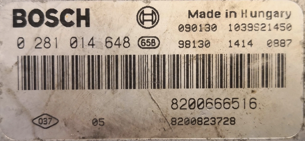 0281014648 8200666516 1037390530 EDC16CP33 Opel Vivaro 2.0D 66kw MTgearbox 2009 BDM FULL.rar